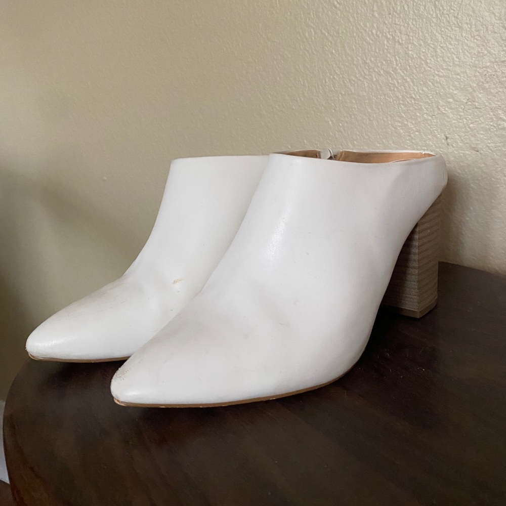 Express White Mules